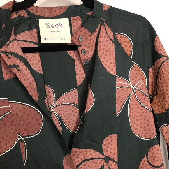 SEEK COLLECTIVE SONIA SHIRT DRESS HILMA PRINT - Picture 9 of 9